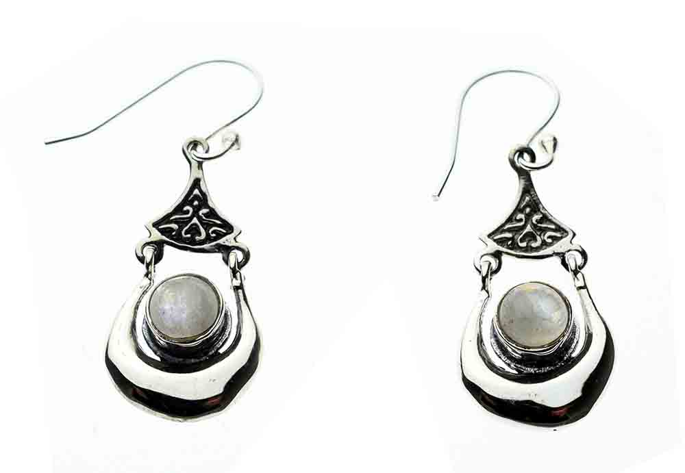 Silver Earring Rainbow