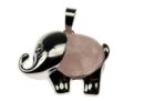 Pendant Elephant Rose Quartz