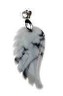 Pendant Wing Howlite 35mm