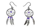 Earring Dream Catcher Purple