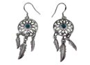 Earring Dream Catcher Turquoise