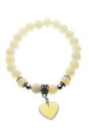 Bracelet Stone Heart Opalite