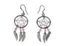 Earring Dream Catcher Pink
