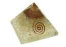 Pyramid Orgone Clear Quartz 8.5cm