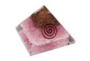 Pyramid Orgone Rose Qtz 7cm