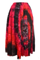 Skirt Long Tiered Red