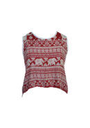 Top Tank Style Ethnic Elephant