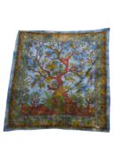 Bedspread Double Tree Blue