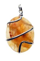 Pendant Carnelian Oval Stone