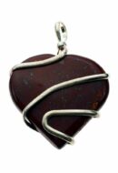 Pendant Red Jasper Heart Stone