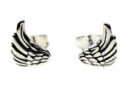 Silver Earring Stud Wings