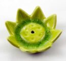 Lotus With Glass Green W5.3cm 2pcs