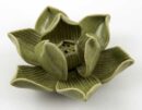 Incense Holder Lotus Green