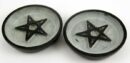 Incense Plate Soapstone Pentagram 4 Inch 2Pcs