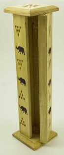 Incense Box Elephant Cut Wood