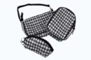 Bag Argyle And Skull Black 3pcs