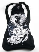 Bag With Zip Dragon Skull