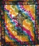 Bedspread Single Celtic Cross Multi