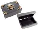 Skull Wooden Box 15.2X10X7.5cm