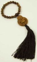Decoration Wooden Buddha Sitting On Coins