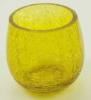 T-Light Holder Amber Plain 6cm