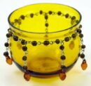 T-Light Holder Amber Glass Cup
