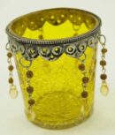 T-Light Holder Amber Glass Cup