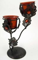 T-Light Holder Double Glass Cup