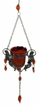 T-light Holder Hanging Glass