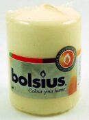 Candle Pillar Ivory 80X60mm