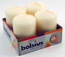 Candle Pillar Ivory 60x40mm 4pcs