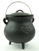 Cauldron With Pentagram W19cm