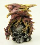 Dragon On Skull Head Purple