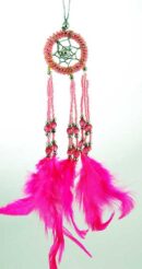 Dream Catcher Beaded Pink 5000 3.5cm