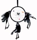 Dream Catcher Butterfly Black 13cm