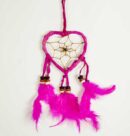 Dream Catcher Heart Pink 6cm