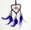 Dream Catcher Heart Purple 6cm
