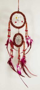 Dream Catcher Bead Red 6cm