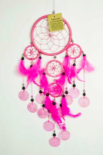 Dream Catcher Pink With Shell 11.5cm