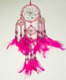 Dream Catcher Beaded Pink 9cm 5003