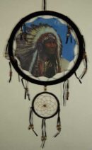 Dream Catcher Wolf Face 13 Inch