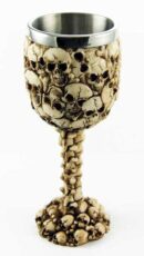Goblet Skull Heads Ivory H18cm