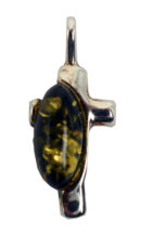 Pendant Amber Cross Oval