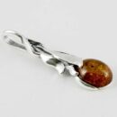 Pendant Amber Circle Cognac