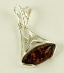 Silver Pendant Amber