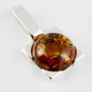 Pendant Amber Circle Cognac