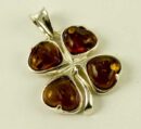 Pendant Amber Stone Flower