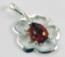Pendant Amber Flower