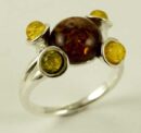 Ring Amber 5 Circles