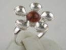 Ring Amber Flower
